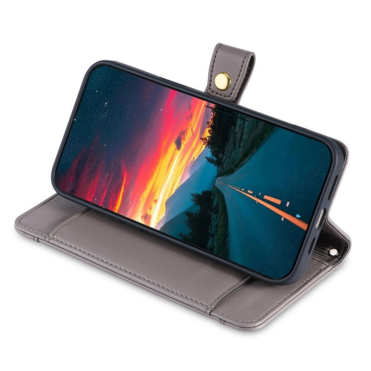 For Tecno Camon 30 Sheep Texture Cross-body Zipper Wallet Leather Phone Case(Grey) - Tecno Cases by PMC TechLife | Online Shopping South Africa | PMC TechLife | Buy Now Pay Later Mobicred