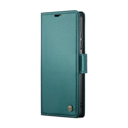 For Realme 10 Pro 5G CaseMe 023 Butterfly Buckle Litchi Texture RFID Anti-theft Leather Phone Case(Pearly Blue) - Realme Cases by CaseMe | Online Shopping South Africa | PMC Jewellery | Buy Now Pay Later Mobicred