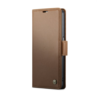 For Realme 9i 4G CaseMe 023 Butterfly Buckle Litchi Texture RFID Anti-theft Leather Phone Case(Brown) - Realme Cases by CaseMe | Online Shopping South Africa | PMC Jewellery | Buy Now Pay Later Mobicred