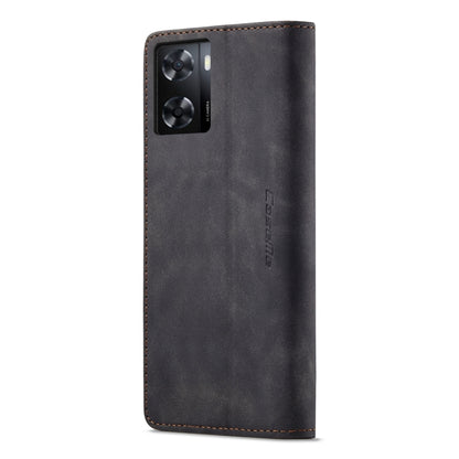 For OPPO A57 4G Global/A57S 4G Global/A77 4G Global CaseMe 013 Multifunctional Horizontal Flip Leather Phone Case(Black) - OPPO Cases by CaseMe | Online Shopping South Africa | PMC Jewellery | Buy Now Pay Later Mobicred