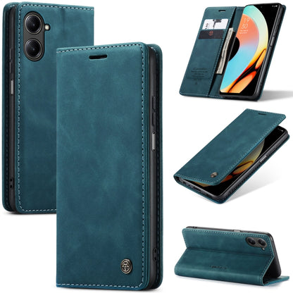 For Realme 10 Pro 5G CaseMe 013 Multifunctional Horizontal Flip Leather Phone Case(Blue) - Realme Cases by CaseMe | Online Shopping South Africa | PMC Jewellery | Buy Now Pay Later Mobicred