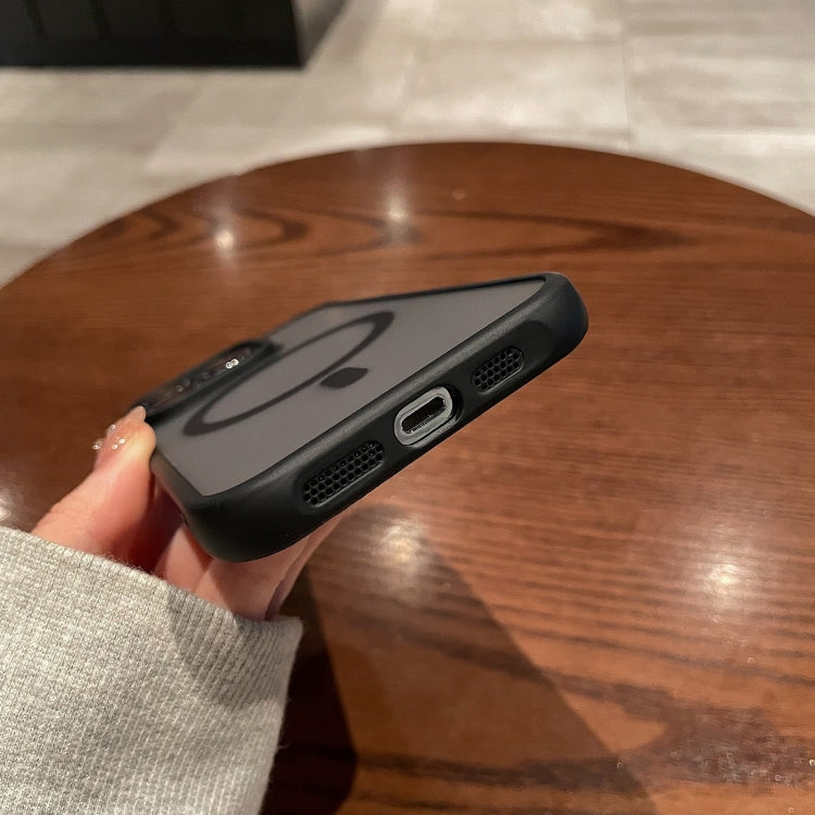 For iPhone 16 Pro MagSafe Magnetic TPU Hybrid PC Phone Case(Black) - iPhone 16 Pro Cases by PMC TechLife | Online Shopping South Africa | PMC TechLife | Buy Now Pay Later Mobicred