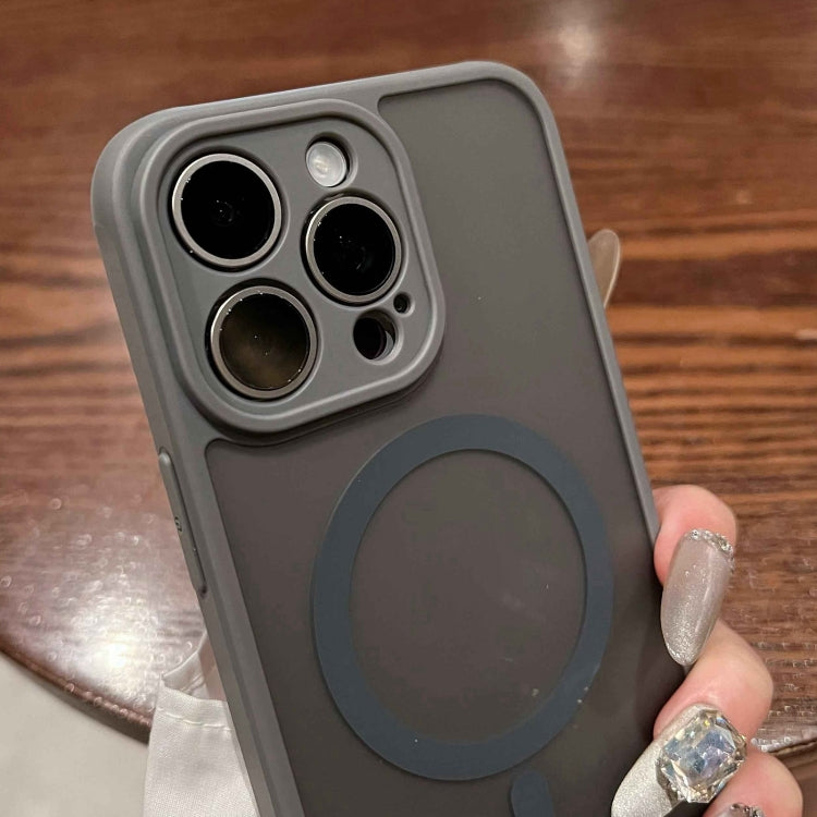 For iPhone 16 Pro MagSafe Magnetic TPU Hybrid PC Phone Case(Titanium Gray) - iPhone 16 Pro Cases by PMC TechLife | Online Shopping South Africa | PMC TechLife | Buy Now Pay Later Mobicred