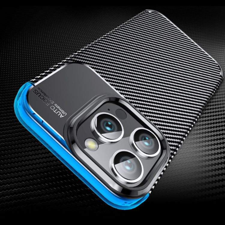 For iPhone 16 Pro Max Carbon Fiber Texture Shockproof TPU Phone Case(Black) - iPhone 16 Pro Max Cases by PMC TechLife | Online Shopping South Africa | PMC TechLife | Buy Now Pay Later Mobicred