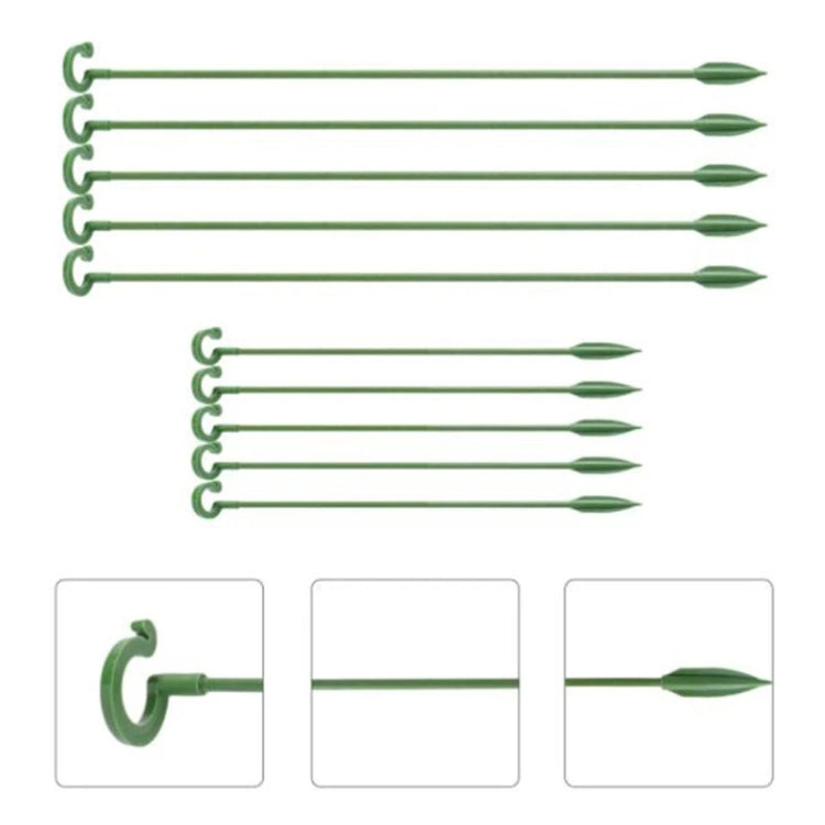 10pcs Plant Potted Flower Shape Support Rod Fixed Anti-lodging Leaf Guard Frame, Size:37cm - Shelves by PMC TechLife | Online Shopping South Africa | PMC TechLife