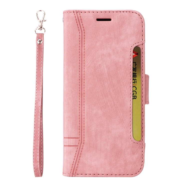 For iPhone 16 Pro BETOPNICE Dual-side Buckle Leather Phone Case(Pink) - iPhone 16 Pro Cases by BETOPNICE | Online Shopping South Africa | PMC TechLife | Buy Now Pay Later Mobicred
