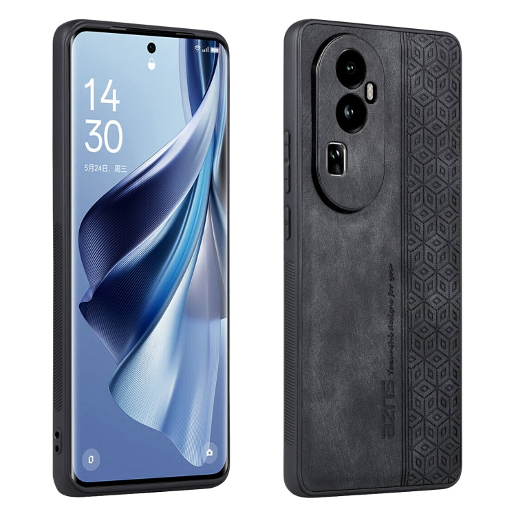 For OPPO Reno10 Pro+ AZNS 3D Embossed Skin Feel Phone Case(Black) - OPPO Cases by AZNS | Online Shopping South Africa | PMC Jewellery