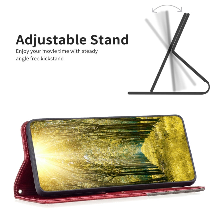 For iPhone 16 Pro Rhombus Texture Magnetic Leather Phone Case(Red) - free shipping - PMC TechLife - Order now!