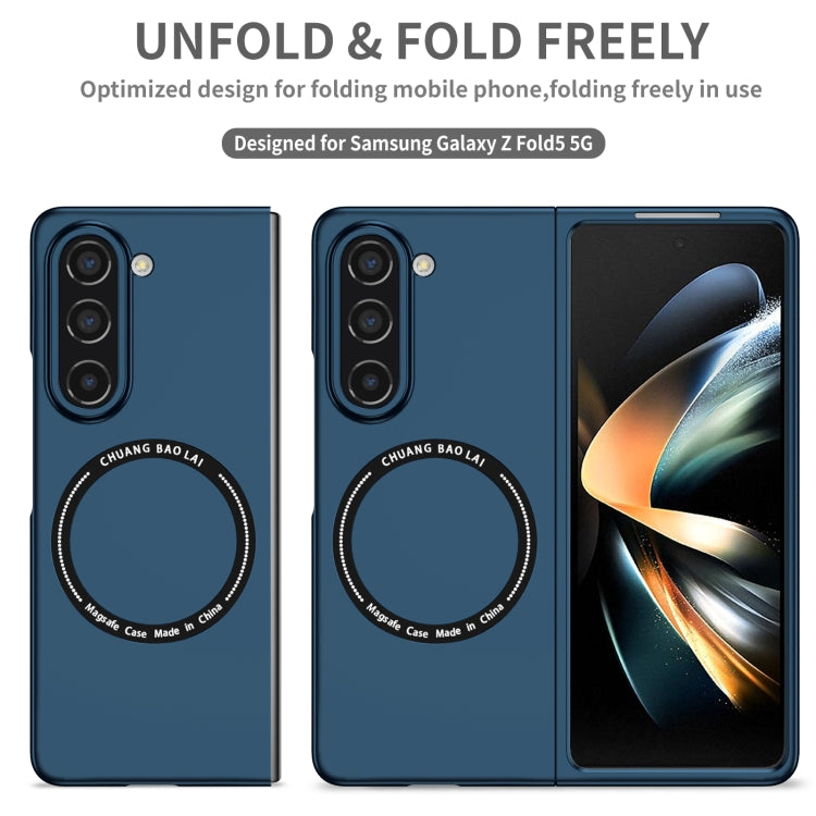 For Samsung Galaxy Z Fold5 Magsafe Magnetic Folding PC Phone Case(Blue) - Galaxy Z Fold5 Cases by PMC Jewellery | Online Shopping South Africa | PMC Jewellery