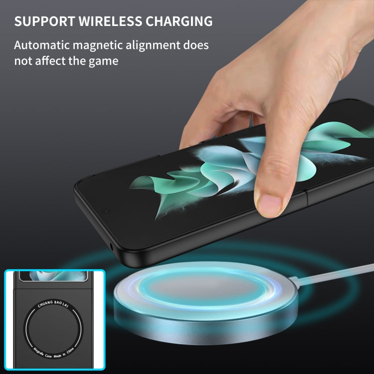 For Samsung Galaxy Z Flip5 5G Magsafe Magnetic Folding PC Phone Case(Black) - free shipping - PMC TechLife - Order now!
