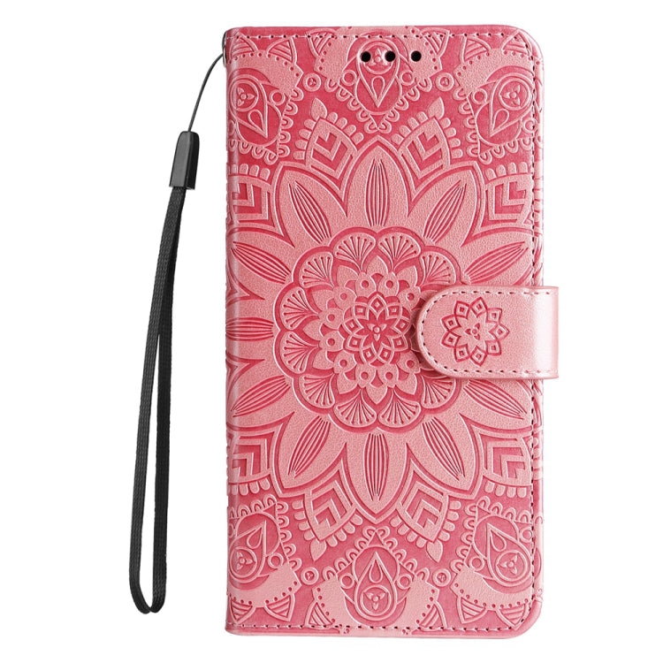 For Google Pixel 9 Embossed Sunflower Leather Phone Case(Rose Gold) - Google Cases by PMC TechLife | Online Shopping South Africa | PMC TechLife | Buy Now Pay Later Mobicred