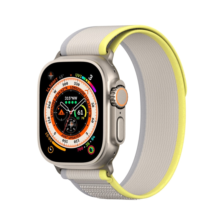 For Apple Watch 3 42mm DUX DUCIS YJ Series Nylon Watch Band(Yellow) - Watch Bands by DUX DUCIS | Online Shopping South Africa | PMC Jewellery | Buy Now Pay Later Mobicred