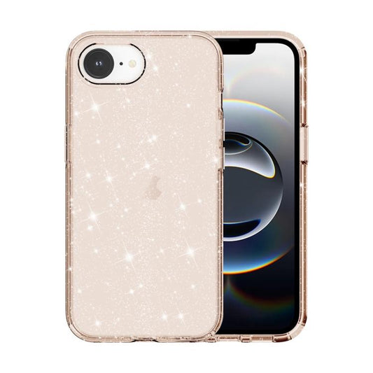 For iPhone 16e Shockproof Terminator Glitter Powder Phone Case(Gold) - iPhone 16e Cases by PMC Jewellery | Online Shopping South Africa | PMC Jewellery | Buy Now Pay Later Mobicred