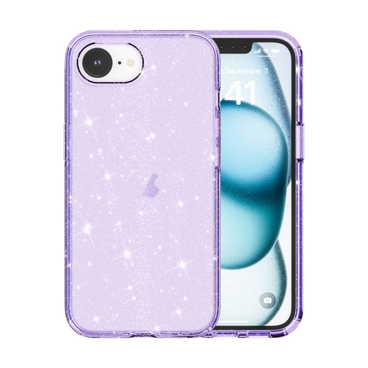For iPhone 16e Shockproof Terminator Glitter Powder Phone Case(Purple) - free shipping - PMC TechLife - Order now!