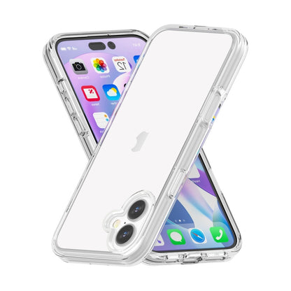 For iPhone 16 Shockproof Terminator Transparent Phone Case(Transparent) - iPhone 16 Cases by PMC Jewellery | Online Shopping South Africa | PMC Jewellery | Buy Now Pay Later Mobicred