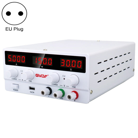 GVDA SPS-H305 30V-5A Adjustable Voltage Regulator, EU Plug(White) - Others by GVDA | Online Shopping South Africa | PMC Jewellery | Buy Now Pay Later Mobicred