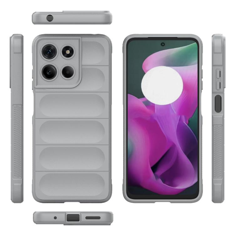 For Motorola Moto G15 4G Global Magic Shield TPU + Flannel Phone Case(Grey) - free shipping - PMC TechLife - Order now!