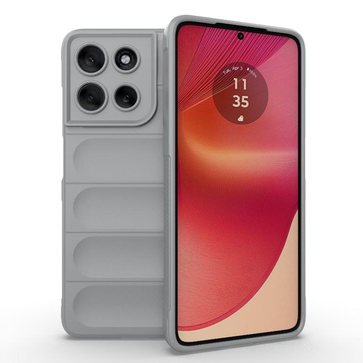 For Motorola Moto G56 5G Magic Shield TPU + Flannel Phone Case(Grey) - free shipping - PMC TechLife - Order now!