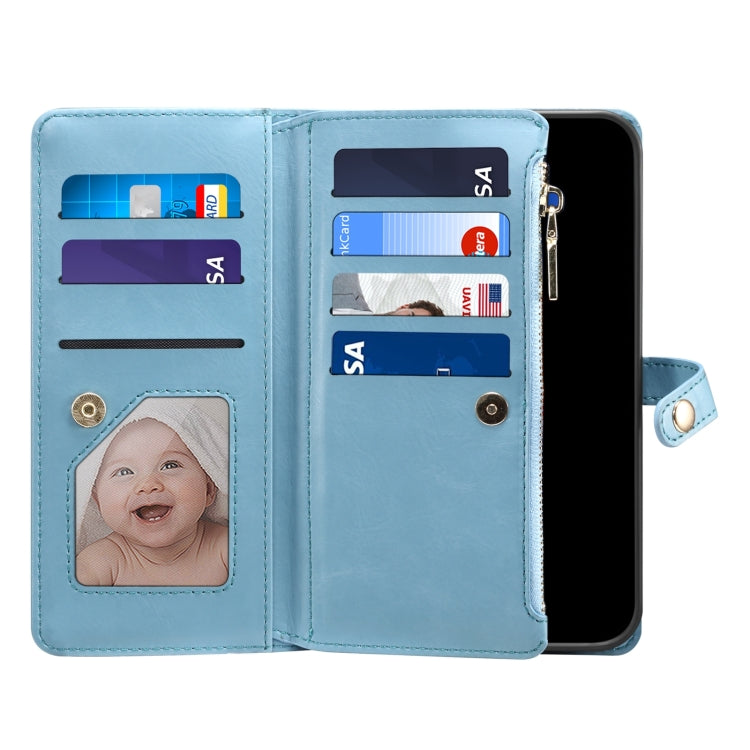 For Samsung Galaxy A35 5G ESEBLE Star Series Lanyard Zipper Wallet RFID Leather Case(Blue) - Galaxy Phone Cases by ESEBLE | Online Shopping South Africa | PMC Jewellery