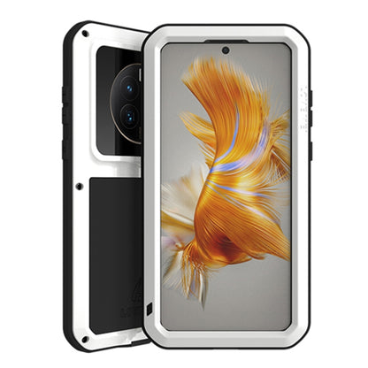 For Huawei Mate 50 Pro LOVE MEI POWERFUL Metal Shockproof Life Waterproof Dustproof Phone Case(White) - Huawei Cases by LOVE MEI | Online Shopping South Africa | PMC Jewellery