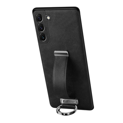 For Samsung Galaxy S24 5G SULADA PC Hybrid Leather Texture Skin Feel Shockproof Phone Case(Black) - Galaxy S24 5G Cases by SULADA | Online Shopping South Africa | PMC Jewellery | Buy Now Pay Later Mobicred