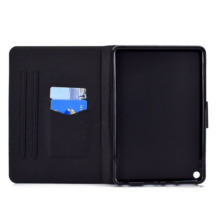 For Amazon Fire Max 11 2023 Colored Drawing Smart Leather Tablet Case(Cat Tiger) - Amazon by PMC TechLife | Online Shopping South Africa | PMC TechLife | Buy Now Pay Later Mobicred