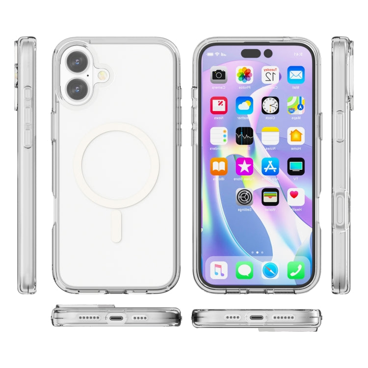 For iPhone 16 Terminator Style Transparent MagSafe Magnetic Phone Case(Transparent) - iPhone 16 Cases by PMC Jewellery | Online Shopping South Africa | PMC Jewellery | Buy Now Pay Later Mobicred