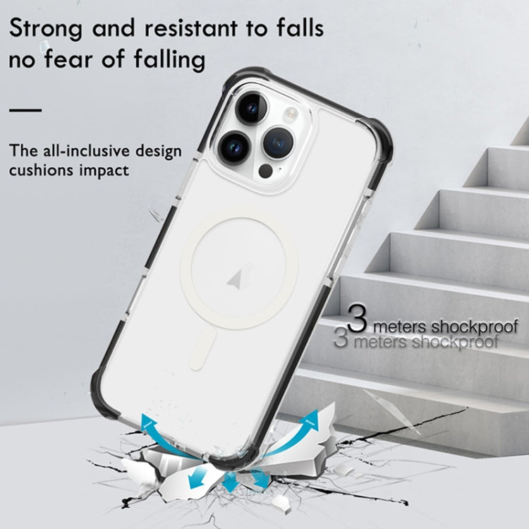 For iPhone 16e Acrylic Magsafe Magnetic Shockproof Phone Case(Brown) - iPhone 16e Cases by PMC TechLife | Online Shopping South Africa | PMC TechLife | Buy Now Pay Later Mobicred