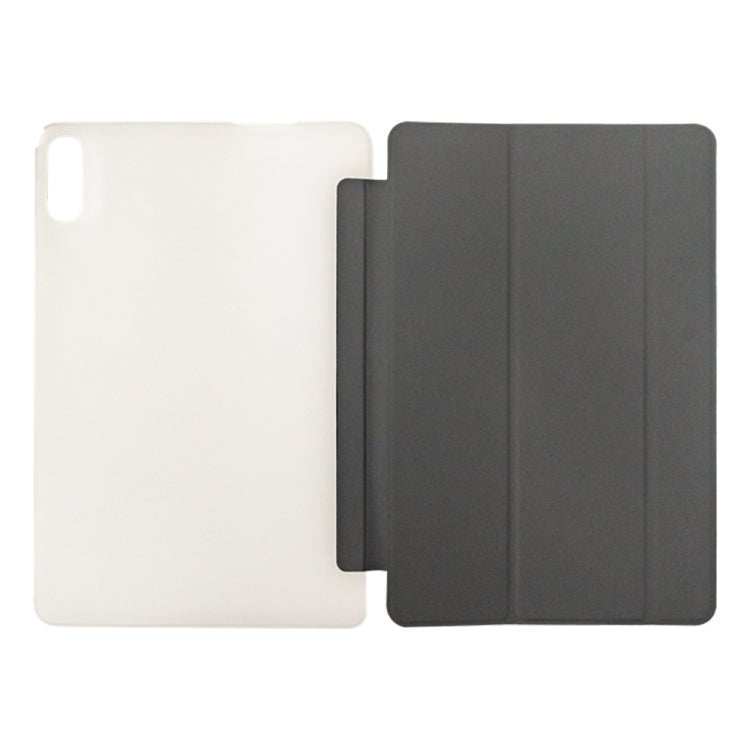 For Teclast P30T 3-Fold Holder Folio Leather Tablet Smart Case(Grey) - Teclast by TECLAST | Online Shopping South Africa | PMC TechLife | Buy Now Pay Later Mobicred
