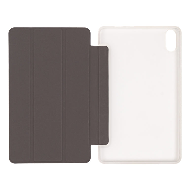 For Teclast P85T 3-Fold Holder Folio Leather Tablet Smart Case(Grey) - Teclast by TECLAST | Online Shopping South Africa | PMC TechLife | Buy Now Pay Later Mobicred