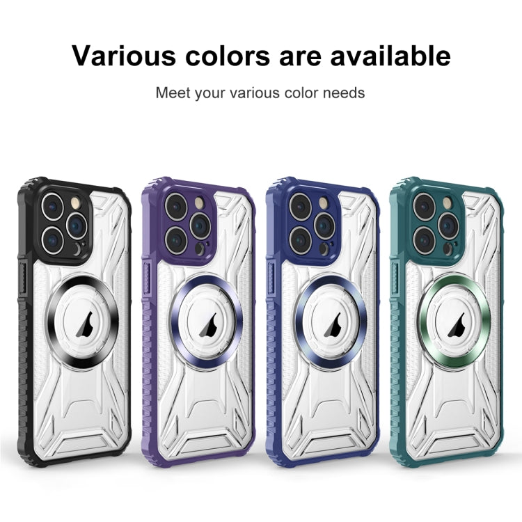 For iPhone 12 CD Texture Magsafe Phone Case(Sapphire) - iPhone 12 / 12 Pro Cases by PMC TechLife | Online Shopping South Africa | PMC TechLife