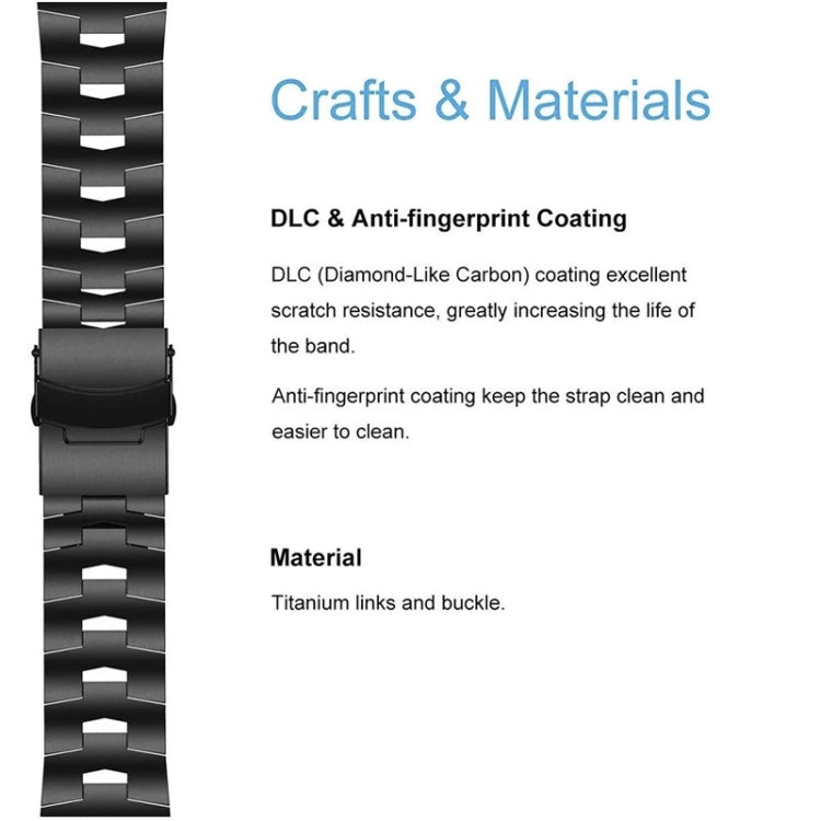 For Garmin Instinct 2X Solar Titanium Alloy Quick Release Watch Band(Titanium Gray) - Watch Bands by PMC TechLife | Online Shopping South Africa | PMC TechLife
