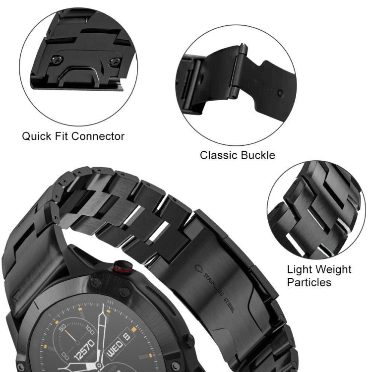 For Garmin Instinct 2 Solar Titanium Alloy Quick Release Watch Band(Black) - free shipping - PMC TechLife - Order now!