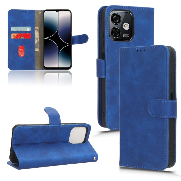 For Ulefone Note 16 Pro Skin Feel Magnetic Flip Leather Phone Case(Blue) - Ulefone Cases by PMC Jewellery | Online Shopping South Africa | PMC Jewellery | Buy Now Pay Later Mobicred