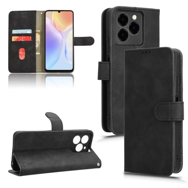 For Ulefone Note 20 Pro Skin Feel Magnetic Flip Leather Phone Case(Black) - Ulefone Cases by PMC Jewellery | Online Shopping South Africa | PMC Jewellery | Buy Now Pay Later Mobicred