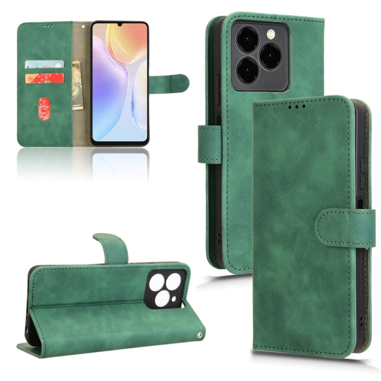 For Ulefone Note 20 Pro Skin Feel Magnetic Flip Leather Phone Case(Green) - Ulefone Cases by PMC Jewellery | Online Shopping South Africa | PMC Jewellery | Buy Now Pay Later Mobicred