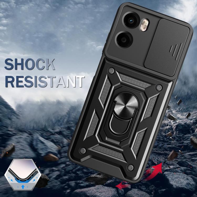 For Motorola Moto G05 Sliding Camera Cover Design TPU+PC Phone Case(Black) - free shipping - PMC TechLife - Order now!