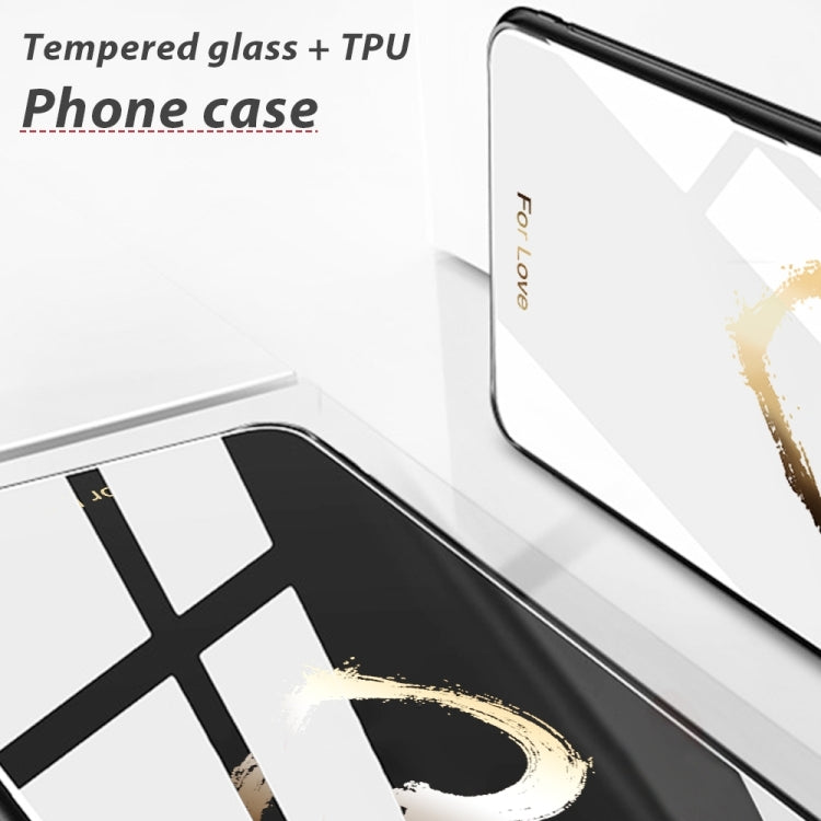 For iPhone 16 Colorful Painted Glass Phone Case(Sapling) - iPhone 16 Cases by PMC TechLife | Online Shopping South Africa | PMC TechLife | Buy Now Pay Later Mobicred