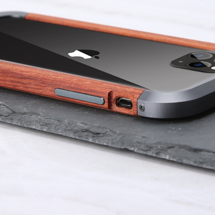 For iPhone 11 Pro R-JUST Metal + Wood Frame Protective Case - iPhone 11 Pro Cases by R-JUST | Online Shopping South Africa | PMC TechLife | Buy Now Pay Later Mobicred