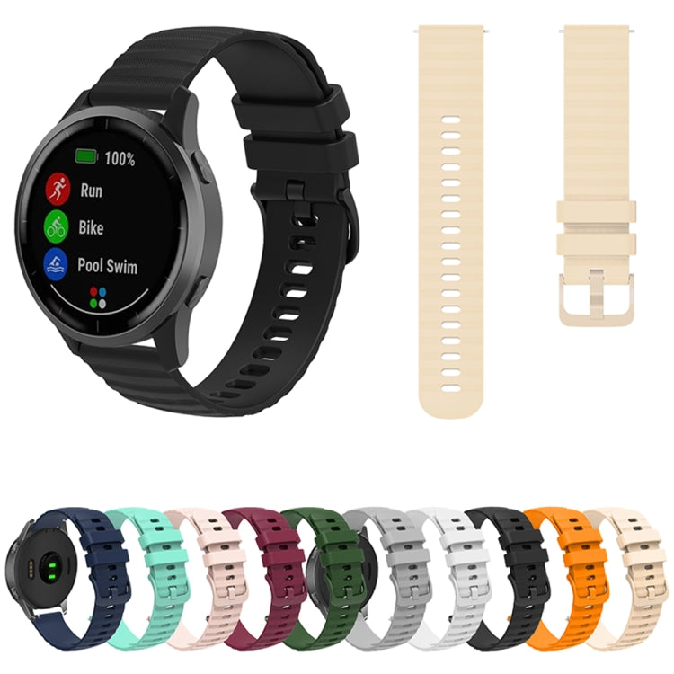 For Huawei Watch 4 / 4 Pro Wavy Dot Pattern Solid Color Silicone Watch Band(Teal) - Watch Bands by PMC TechLife | Online Shopping South Africa | PMC TechLife