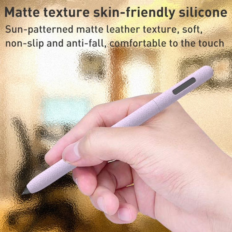 For Samsung Galaxy Tab S7 LOVE MEI Frosted Leather Texture Silicone Protective Pen Case(Blue) - Pencil Accessories by LOVE MEI | Online Shopping South Africa | PMC TechLife | Buy Now Pay Later Mobicred