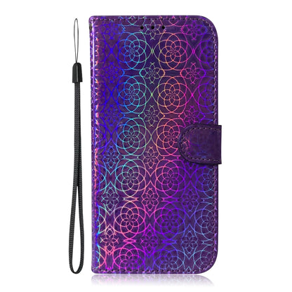 For iPhone SE 2024 Colorful Magnetic Buckle Leather Phone Case(Purple) - More iPhone Cases by PMC Jewellery | Online Shopping South Africa | PMC Jewellery | Buy Now Pay Later Mobicred