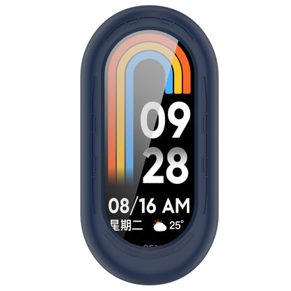 For Xiaomi Mi Band 8 Pure Color Silicone Watch Protective Case(Midnight Blue) - Watch Cases by PMC Jewellery | Online Shopping South Africa | PMC Jewellery