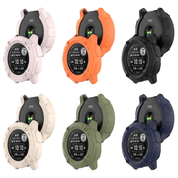 For Garmin Instinct 2X Armor Hollow Watch Protective Case(Black) - Watch Cases by PMC TechLife | Online Shopping South Africa | PMC TechLife | Buy Now Pay Later Mobicred