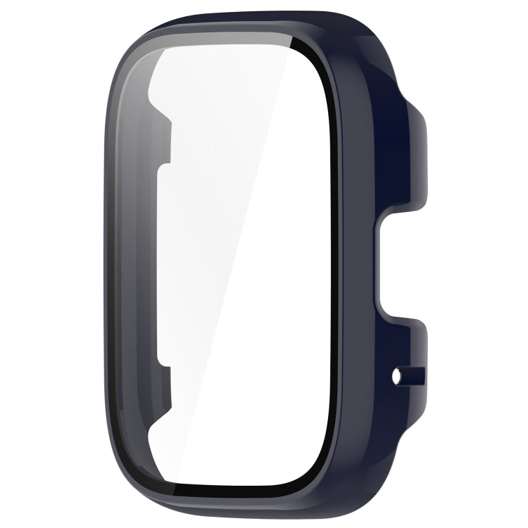 For Redmi Watch 3 Lite PC + Tempered Film Integrated Watch Protective Case(Ink Blue) - Watch Cases by PMC TechLife | Online Shopping South Africa | PMC TechLife | Buy Now Pay Later Mobicred