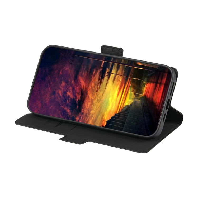 For Realme 11 Pro 5G / 11 Pro+ 5G Twill Texture Side Button Leather Phone Case(Black) - Realme Cases by PMC TechLife | Online Shopping South Africa | PMC TechLife | Buy Now Pay Later Mobicred