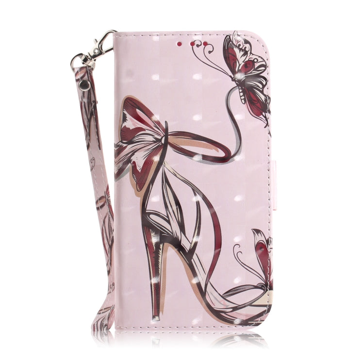 For Xiaomi Redmi K70E / Poco X6 Pro 3D Colored Horizontal Flip Leather Phone Case(Butterfly High-heeled) - K70E Cases by PMC Jewellery | Online Shopping South Africa | PMC Jewellery | Buy Now Pay Later Mobicred