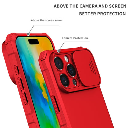 For iPhone 16 Pro Stereoscopic Holder Sliding Camshield Phone Case(Red) - iPhone 16 Pro Cases by PMC Jewellery | Online Shopping South Africa | PMC Jewellery | Buy Now Pay Later Mobicred