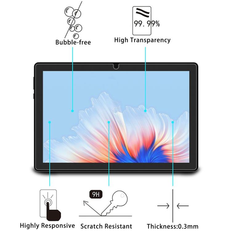 For Doogee U9 10.1 9H 0.3mm Explosion-proof Tempered Glass Film - Others by PMC TechLife | Online Shopping South Africa | PMC TechLife | Buy Now Pay Later Mobicred