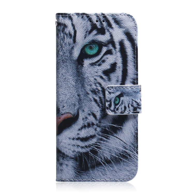 For iPhone 16 Pro Coloured Drawing Flip Leather Phone Case(Tiger) - iPhone 16 Pro Cases by PMC TechLife | Online Shopping South Africa | PMC TechLife | Buy Now Pay Later Mobicred
